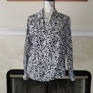 ♡EUC♡ CHICO'S NO IRON BUTTON DOWN
